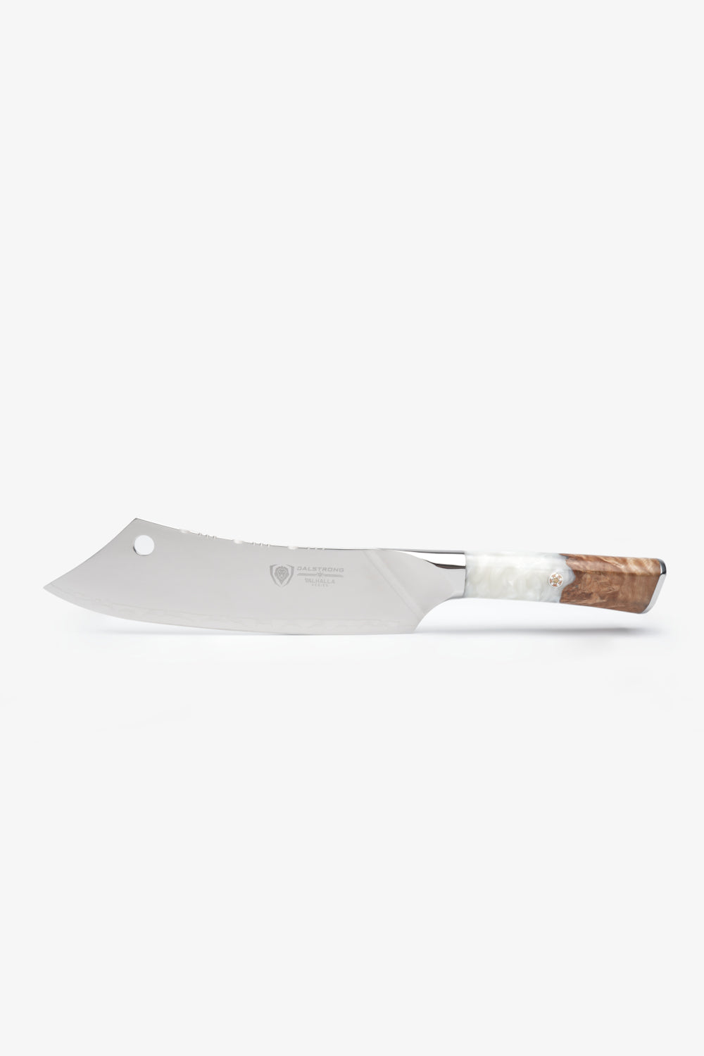 Chef & Cleaver Crixus Knife 8" | White Handle | Valhalla Series | Dalstrong ©