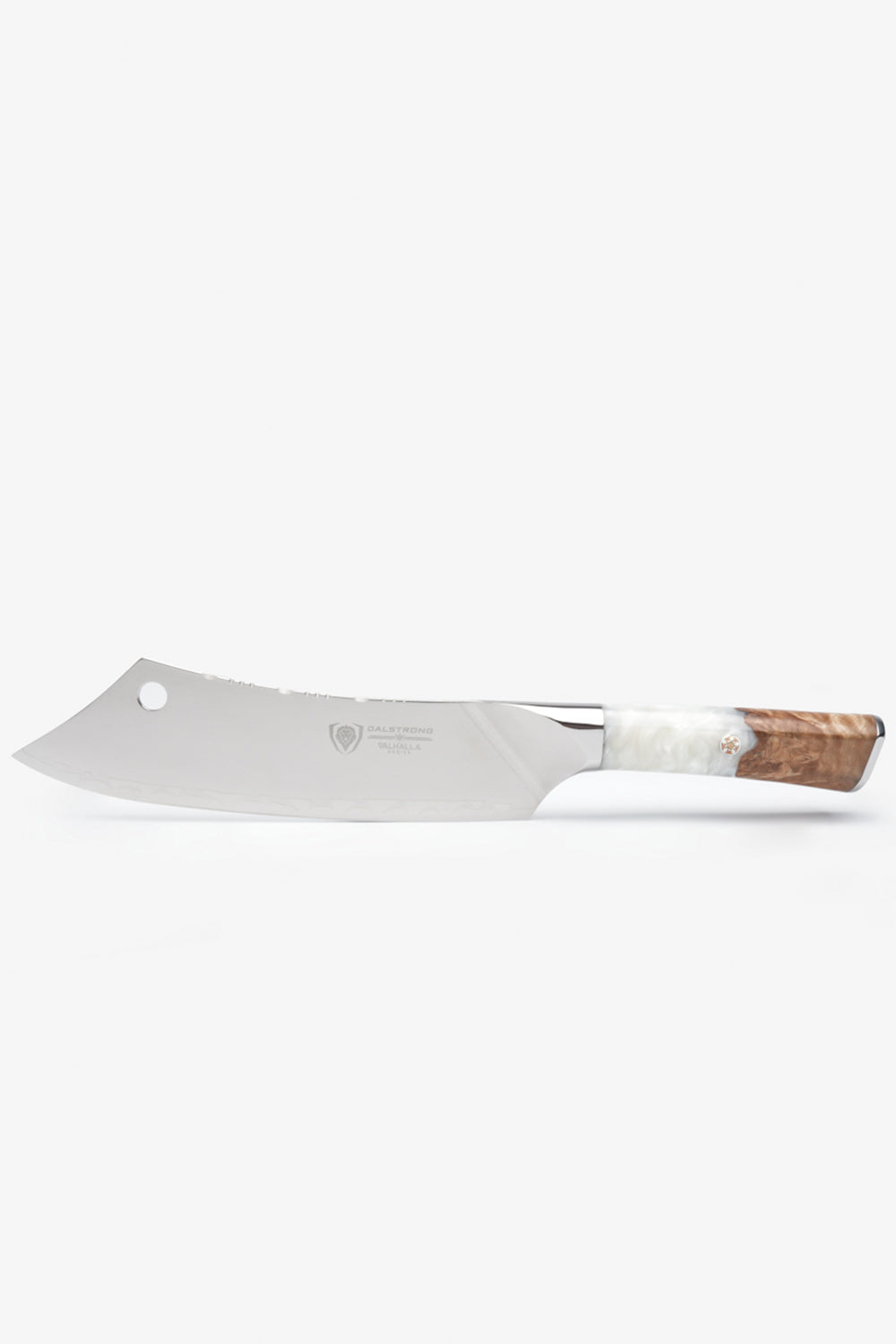 Chef & Cleaver Crixus Knife 8" | White Handle | Valhalla Series | Dalstrong ©