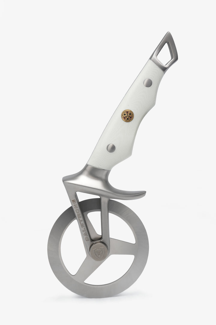 Pizza Wheel & Cutter | White Handle | Wheel Series | Dalstrong ©