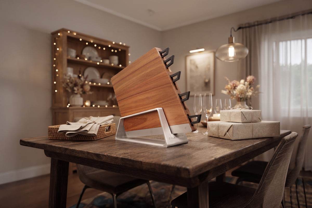 Arro displayed in a warm dining room