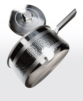 Avalon Series _ 3 Quart Stock Pot | Hammered Finish Silver | Avalon Series | Dalstrong © _ 1