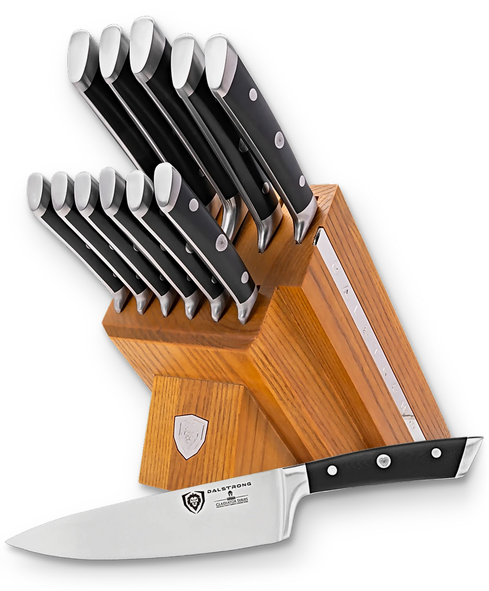 12-Piece Block Set | Black Handles | Gladiator Series | NSF Certified | Dalstrong ©
