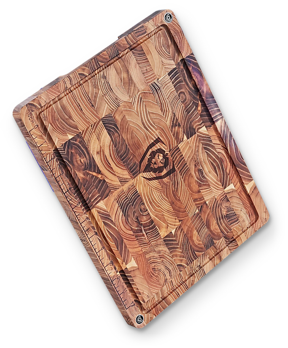 End-Grain Teak Cutting Board | Medium Size | Dalstrong ©