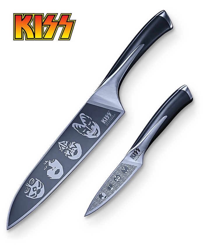 KISS™ x Dalstrong Collection _ 2 Piece Set 8” Chef & 3.5” Paring | KISS™ x Dalstrong Collection | Dalstrong © _ 1