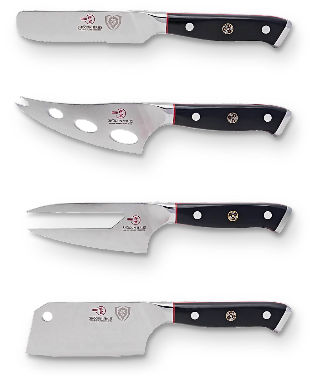 4-Piece Cheese Knife Set | Shogun Series | ELITE | NSF Certified | Dalstrong ©