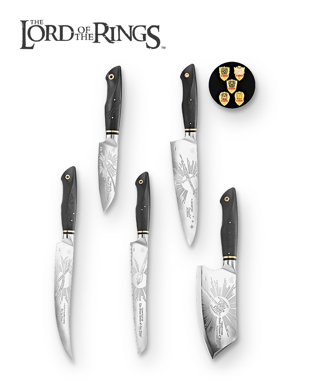 The Lord of the Rings™ Edition _ 5-Piece Knife Set | The Lord of the Rings™ Edition | Dalstrong © _ 1