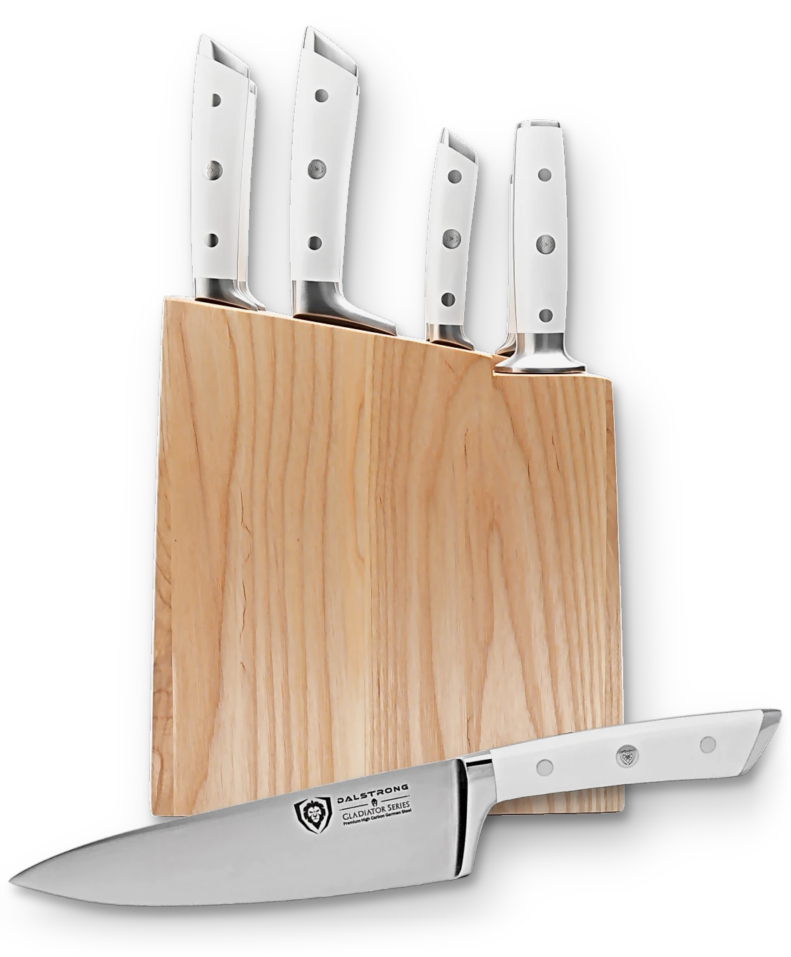 Gladiator Series _ 8-Piece Knife Block Set White _ 1