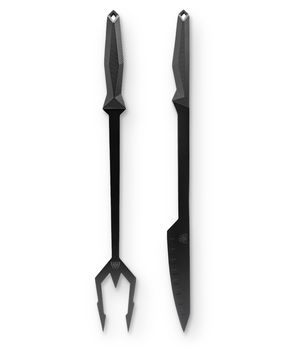 Carving BBQ Trident Set | Shadow Black Series | NSF Certified | Dalstrong ©