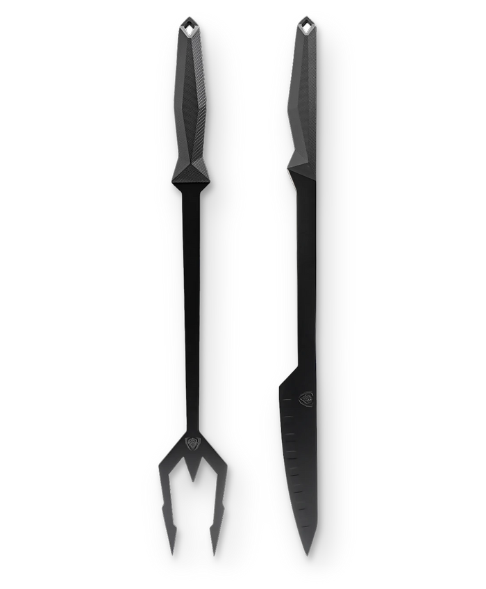 Shadow Black Series _ Carving BBQ Trident Set | Shadow Black Series | NSF Certified | Dalstrong © _ 1