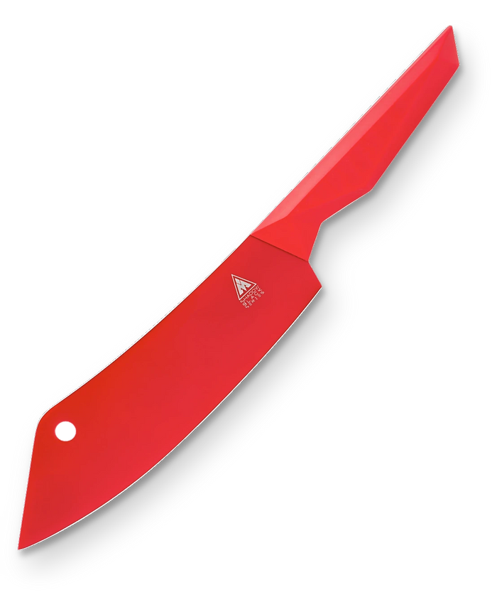 Shadow Black Series _ Chef & Cleaver Hybrid Knife 8" | The Crixus | Shadow Black Series | RED Edition | Dalstrong © _ 1
