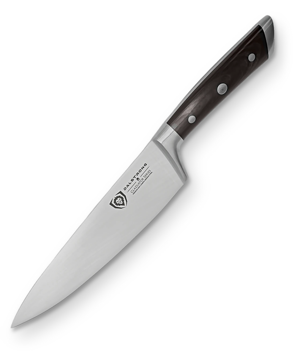 Chef Knife 8" | Faux Wood ABS Handle | Gladiator Series | NSF Certified | Dalstrong ©