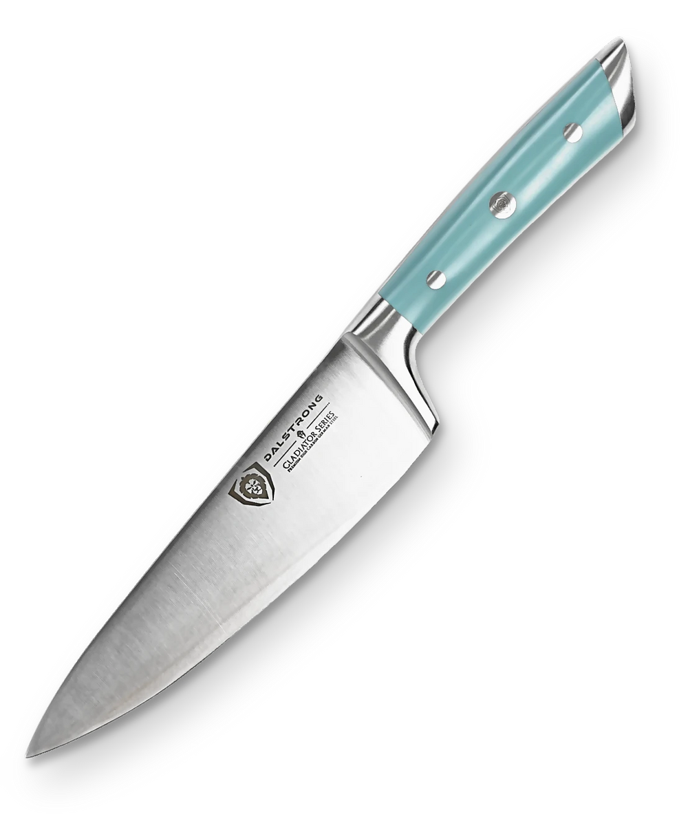Chef Knife 8" | Aegean Teal Handle | Gladiator Series | NSF Certified | Dalstrong ©