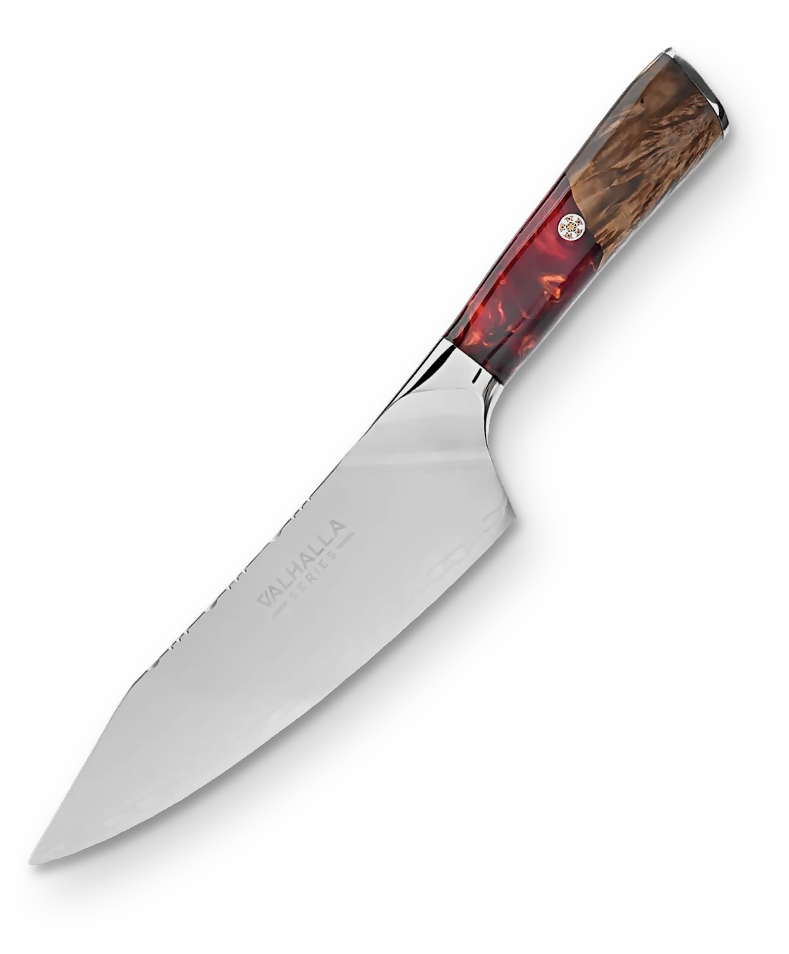 Valhalla Series _ Chef's Knife 8" | Blood Raider Red Handle | Valhalla Series | Dalstrong © _ 1
