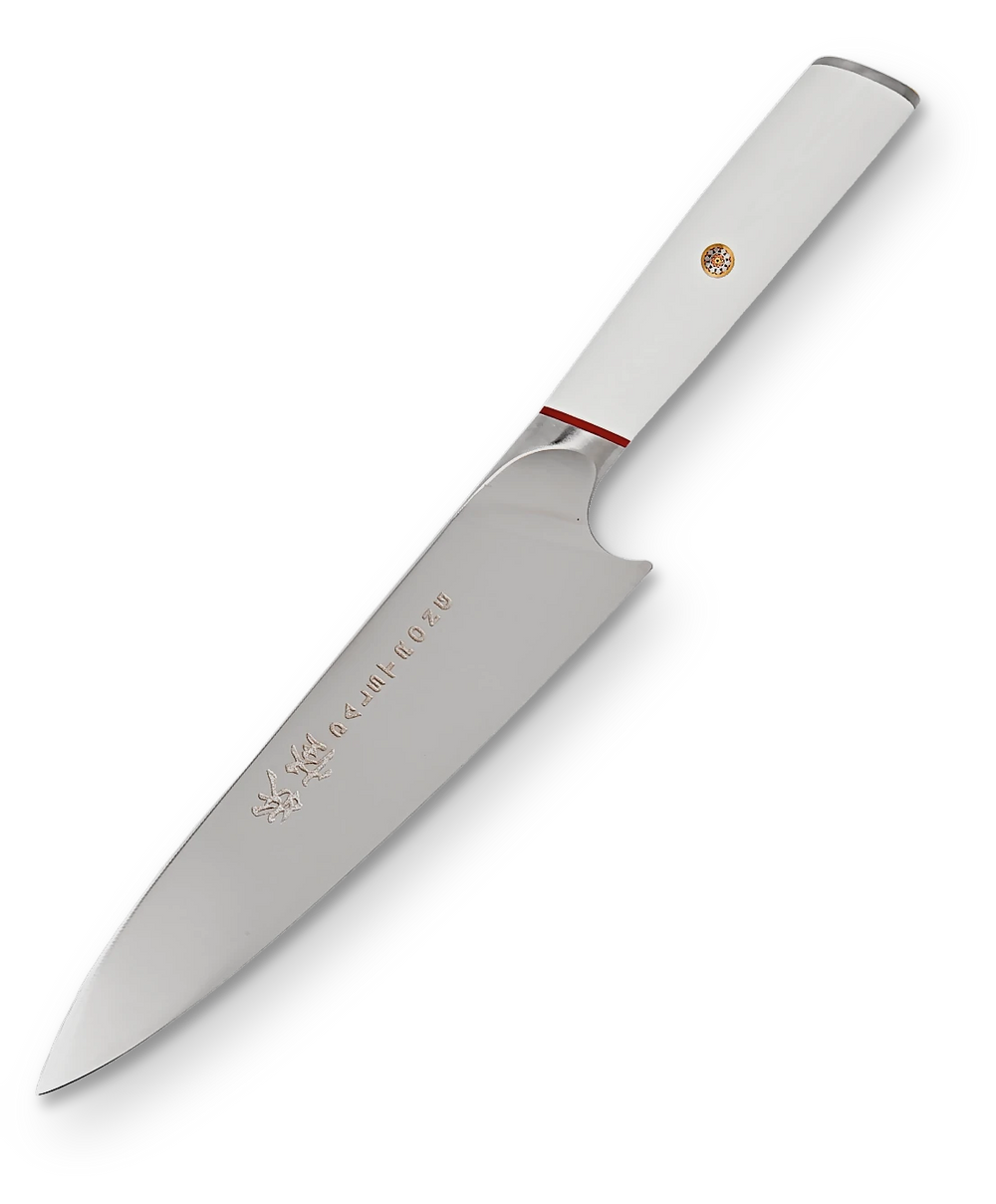 Chef's Knife 8" | White G10 Handle | Phantom Series | Dalstrong ©
