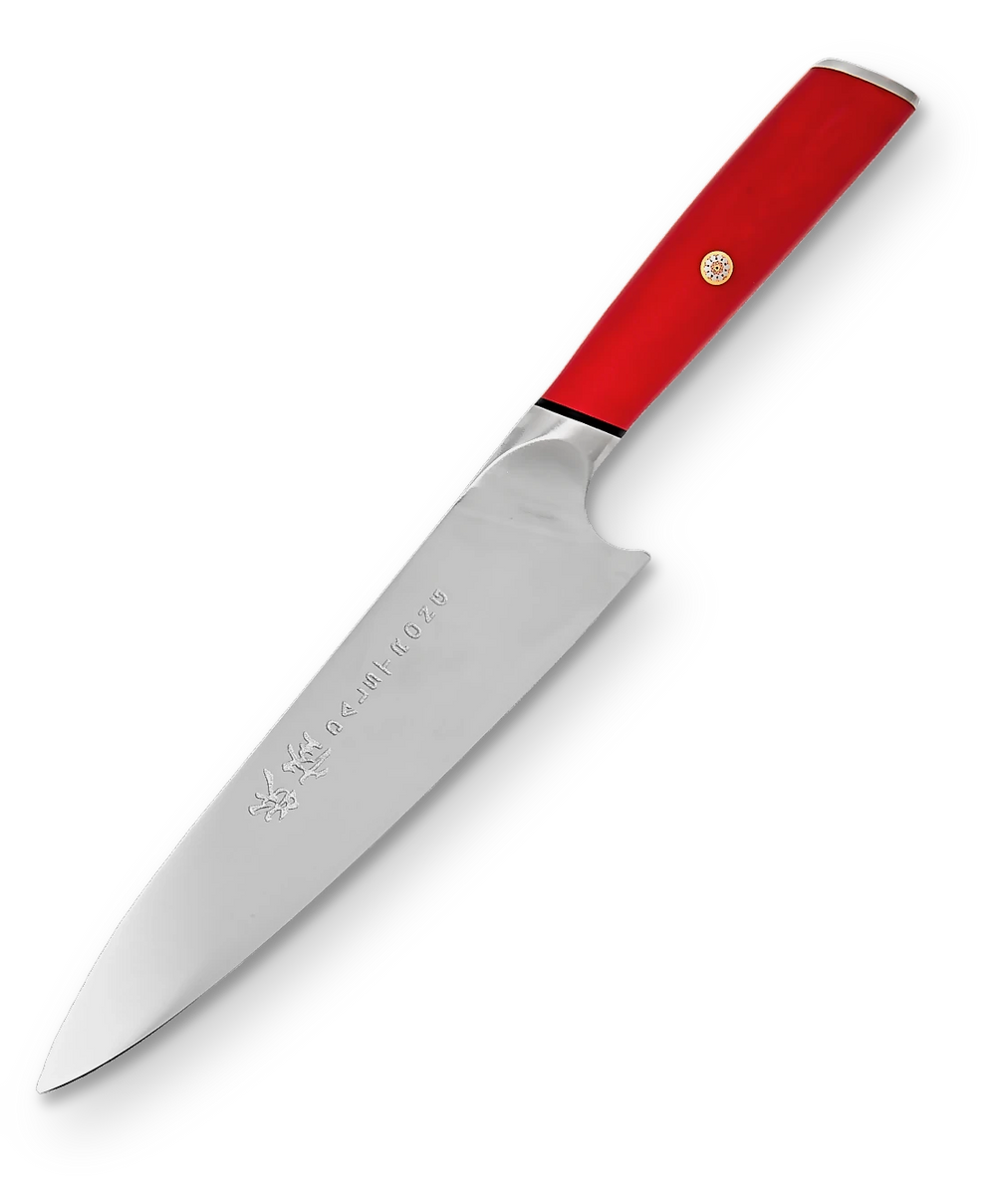 Chef's Knife 8" | Red G10 Handle | Phantom Series | Dalstrong ©