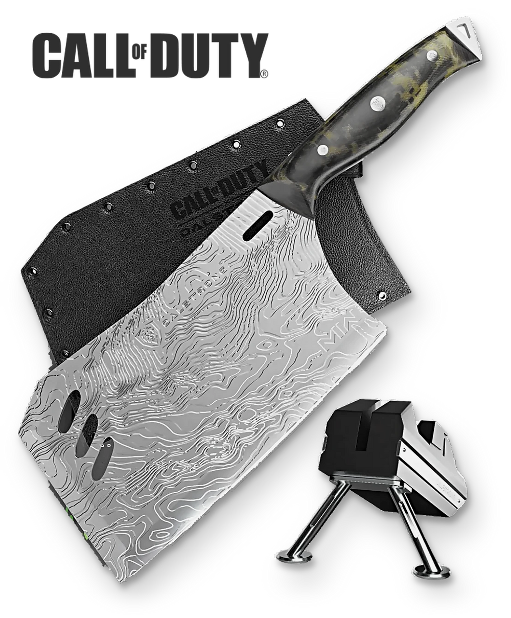 Cleaver Knife with Stand | Obliterator | Call of Duty © Edition | EXCLUSIVE COLLECTOR SET | Dalstrong ©