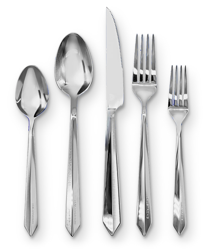 Dalstrong © _ 20-Piece Flatware Cutlery Set | Silver Stainless Steel | Service for 4 | Dalstrong © _ 1