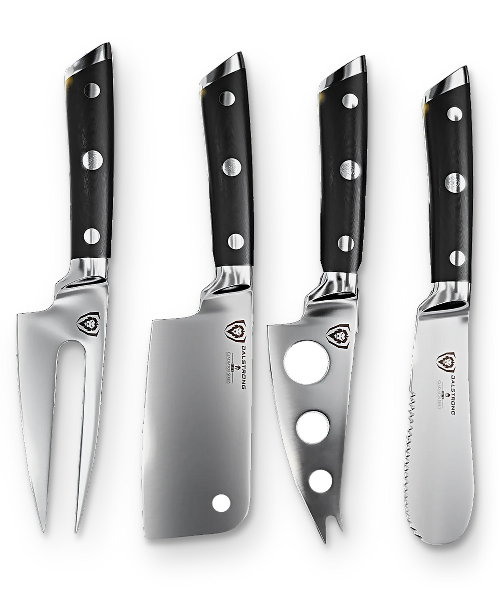 4-Piece Charcuterie & Cheese Knife Set | Gladiator Series | NSF Certified | Dalstrong ©
