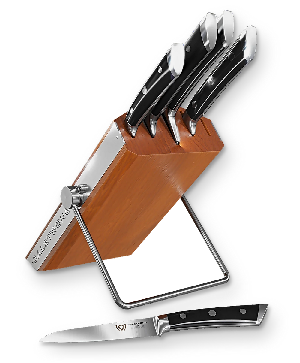 5-Piece Knife Set with Modular Block | Gladiator Series | Knives NSF Certified | Dalstrong ©