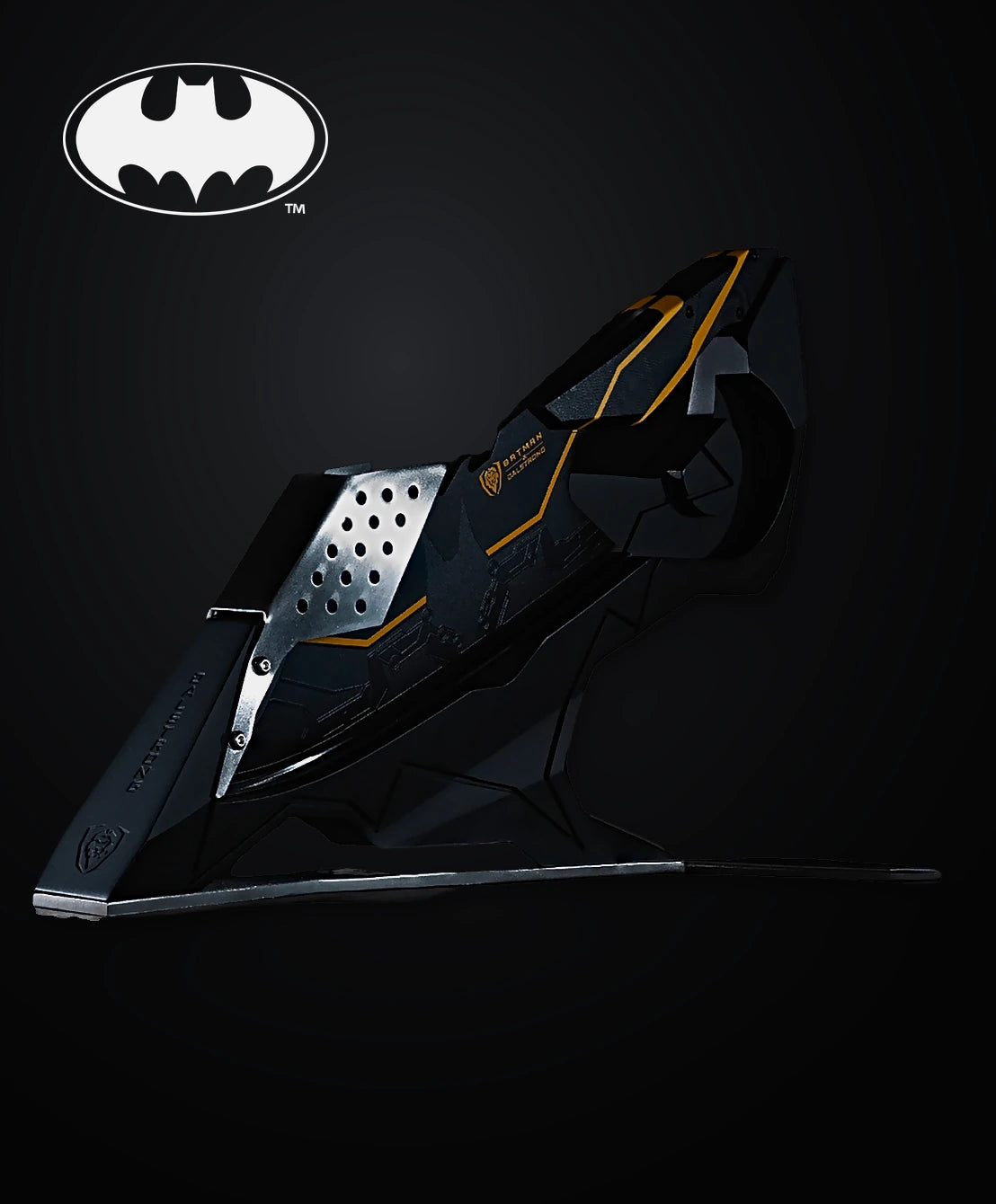 8” Bladed Displayable Chef Knife & Display Stand _ Batman StudioForge™ | 8” Bladed Displayable Chef Knife & Display Stand | The Gotham City™ Edge _ 1