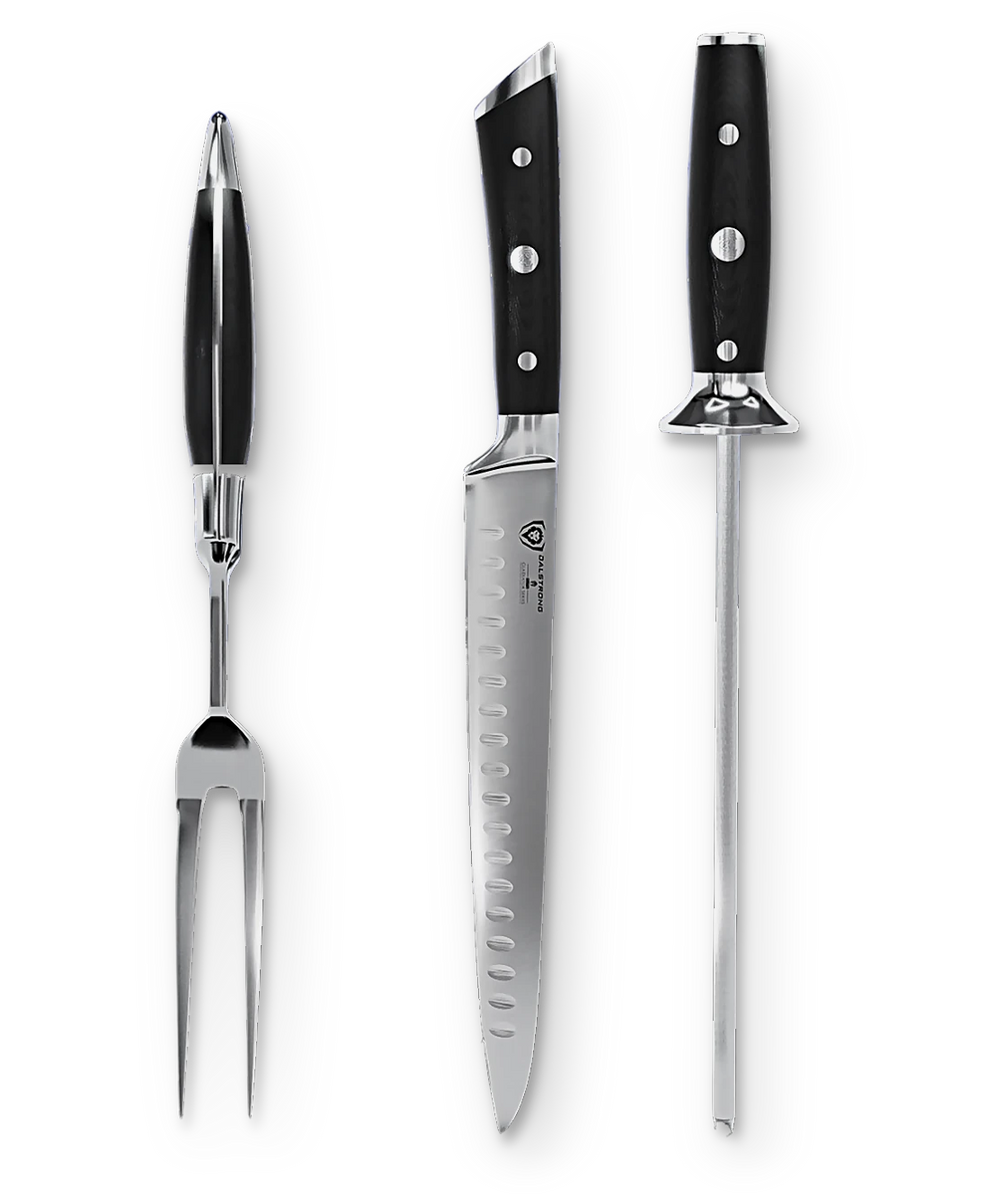 Carving Knife & Fork Set 9" | Gladiator Series | NSF Certified | Dalstrong ©