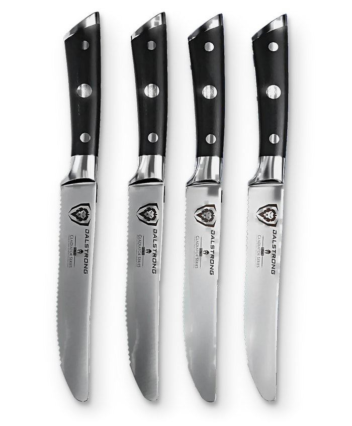 Gladiator Series _ 4-Piece Serrated Steak Knife Set | Gladiator Series | NSF Certified | Dalstrong © _ 1