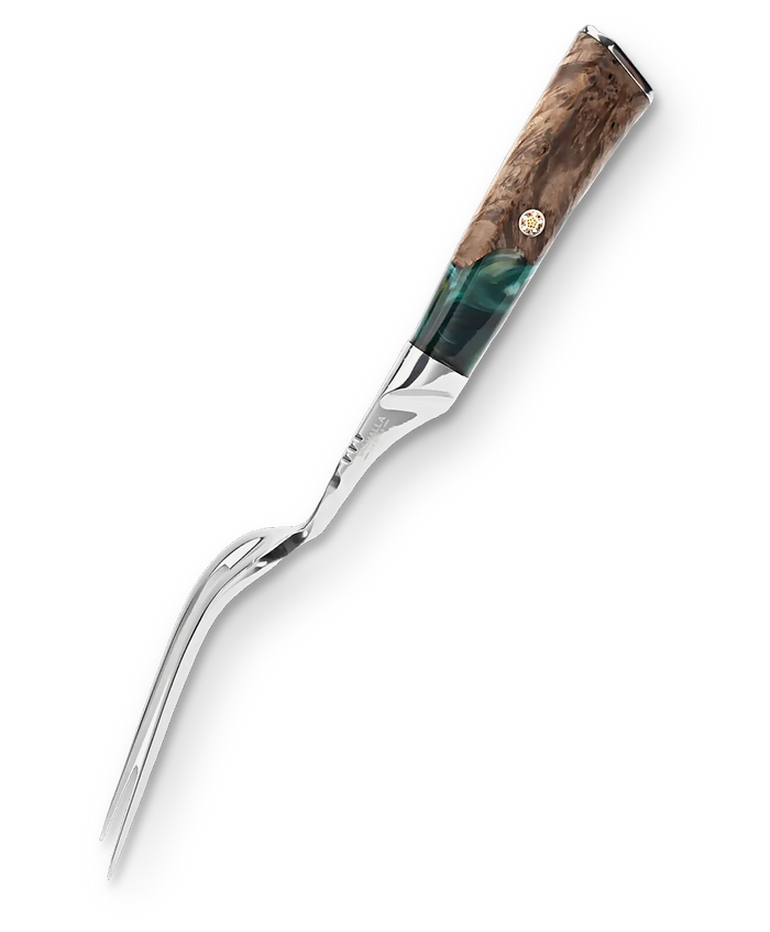 Valhalla Series _ Meat Fork 7.7" | Valhalla Series | Celestial Resin & Wood Handle | Dalstrong © _ 1