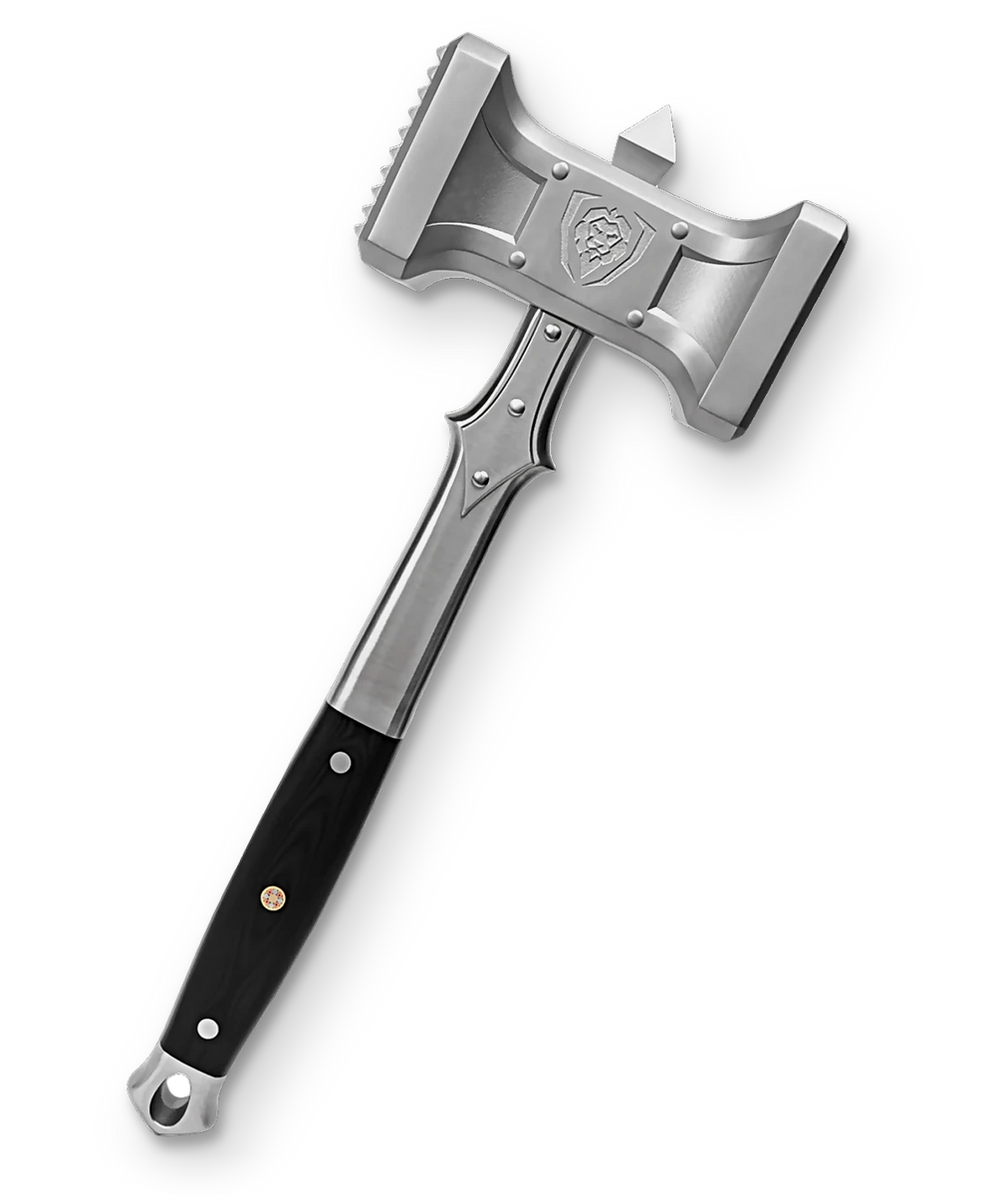Meat Tenderizer 15" | Dual Sided, Heavy Duty & Extra-Large Hammer | Dalstrong ©