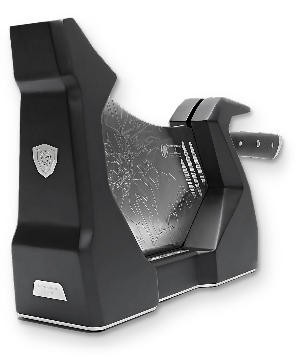 Obliterator XL Cleaver Knife | Rubberwood Stand | Gladiator Series R | Dalstrong ©