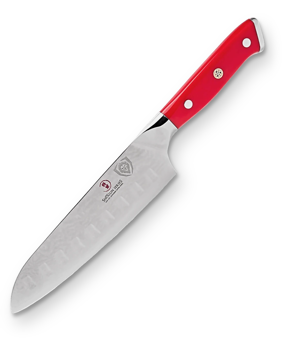 Shogun Series _ Santoku Knife 7" | Crimson Red ABS Handle | Shogun Series | Dalstrong © _ 1
