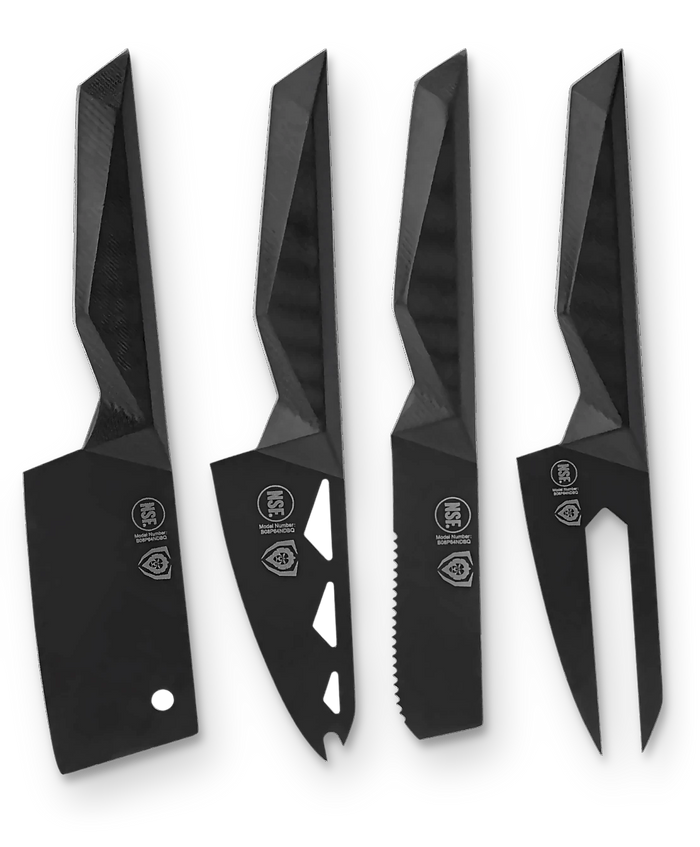 Shadow Black Series _ 4-Piece Cheese Knife Set | Shadow Black Series | NSF Certified | Dalstrong © _ 1