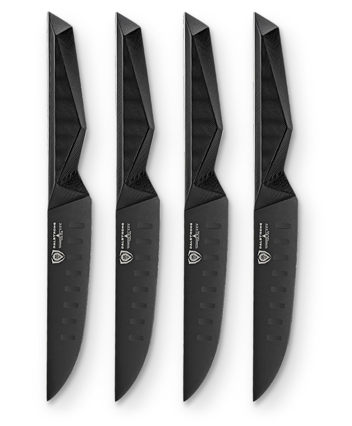 Shadow Black Series _ 4-Piece Steak Knife Set | Shadow Black Series | NSF Certified | Dalstrong © _ 1