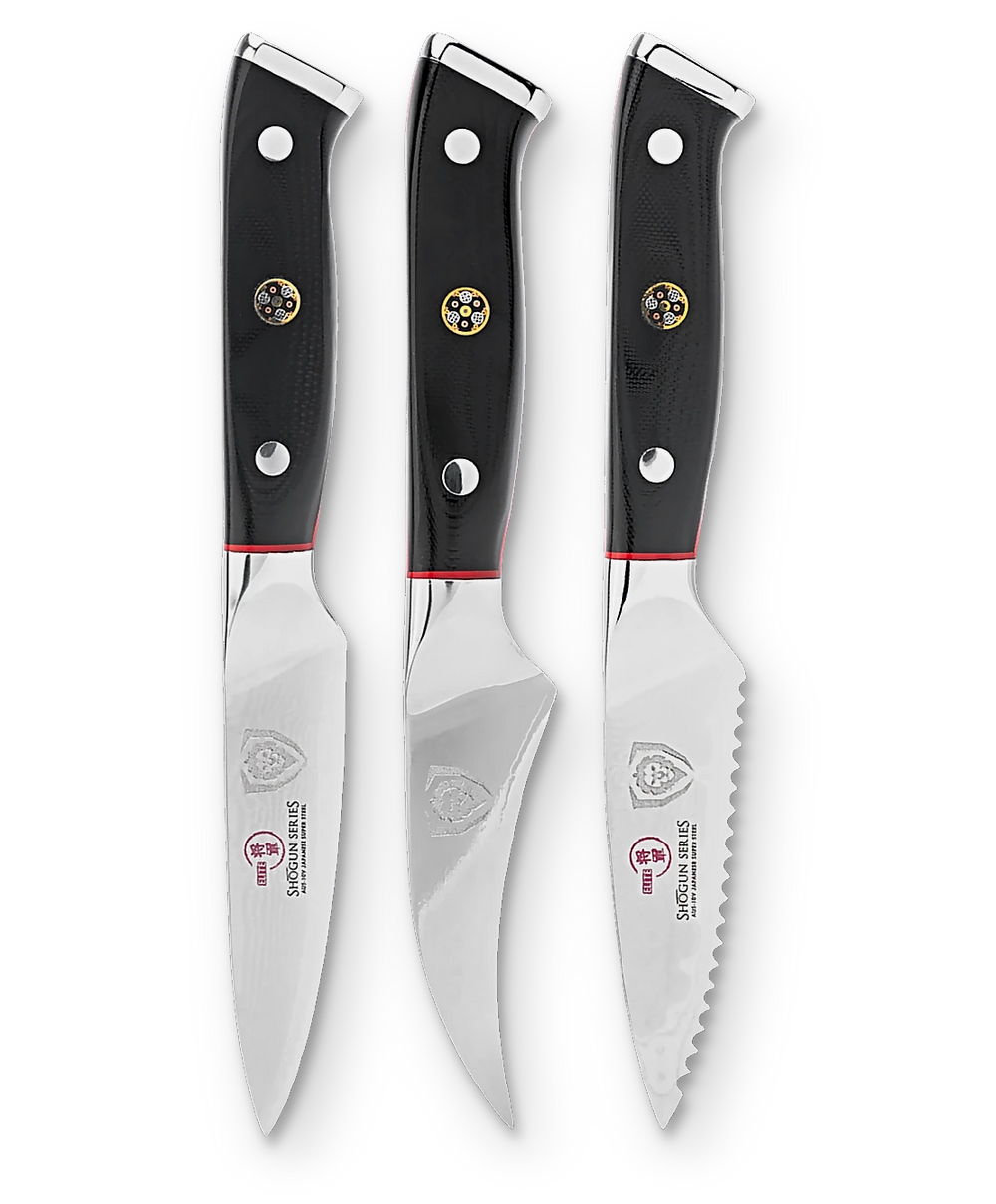 3 Piece Paring Knife Set | Shogun Series | ELITE | Dalstrong ©