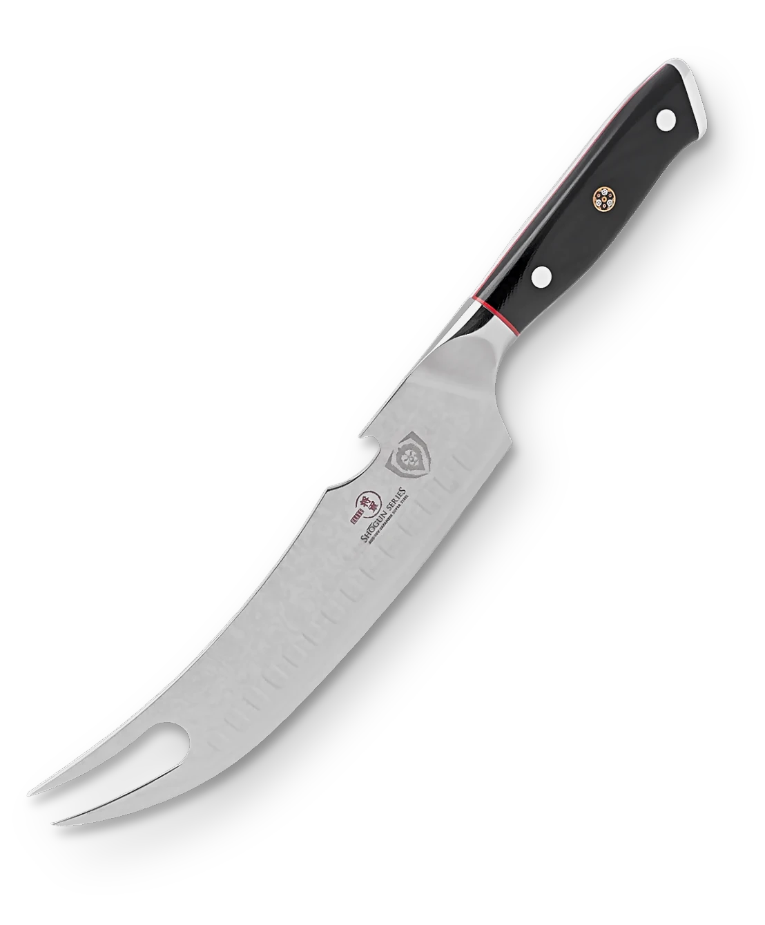 Shogun Series _ BBQ Pitmaster & Meat Knife 8" | Forked Tip & Bottle Opener | Shogun Series | ELITE | Dalstrong © _ 1