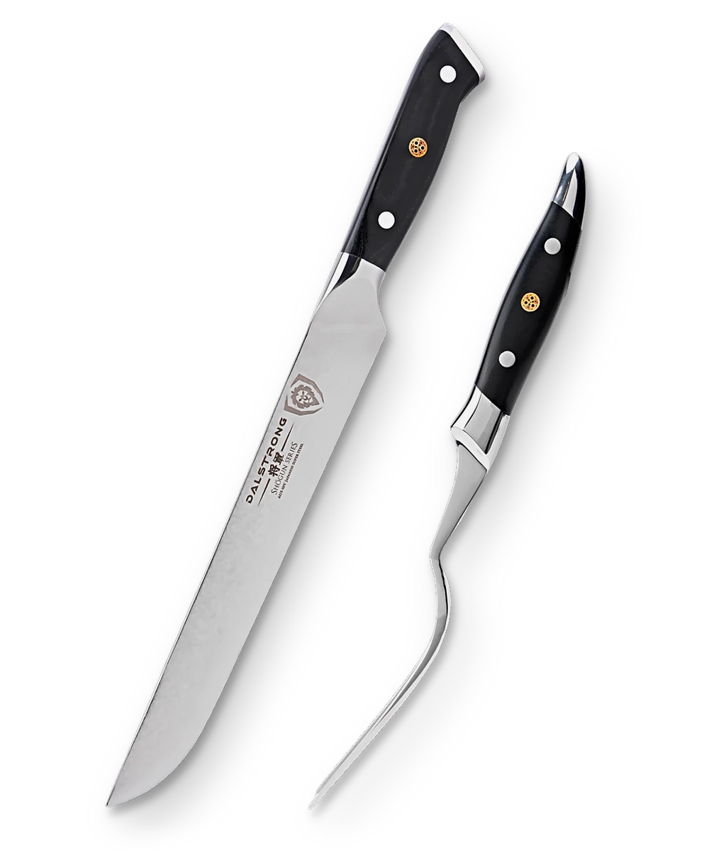 Carving Knife & Fork Set 9" | Shogun Series | ELITE | Dalstrong ©