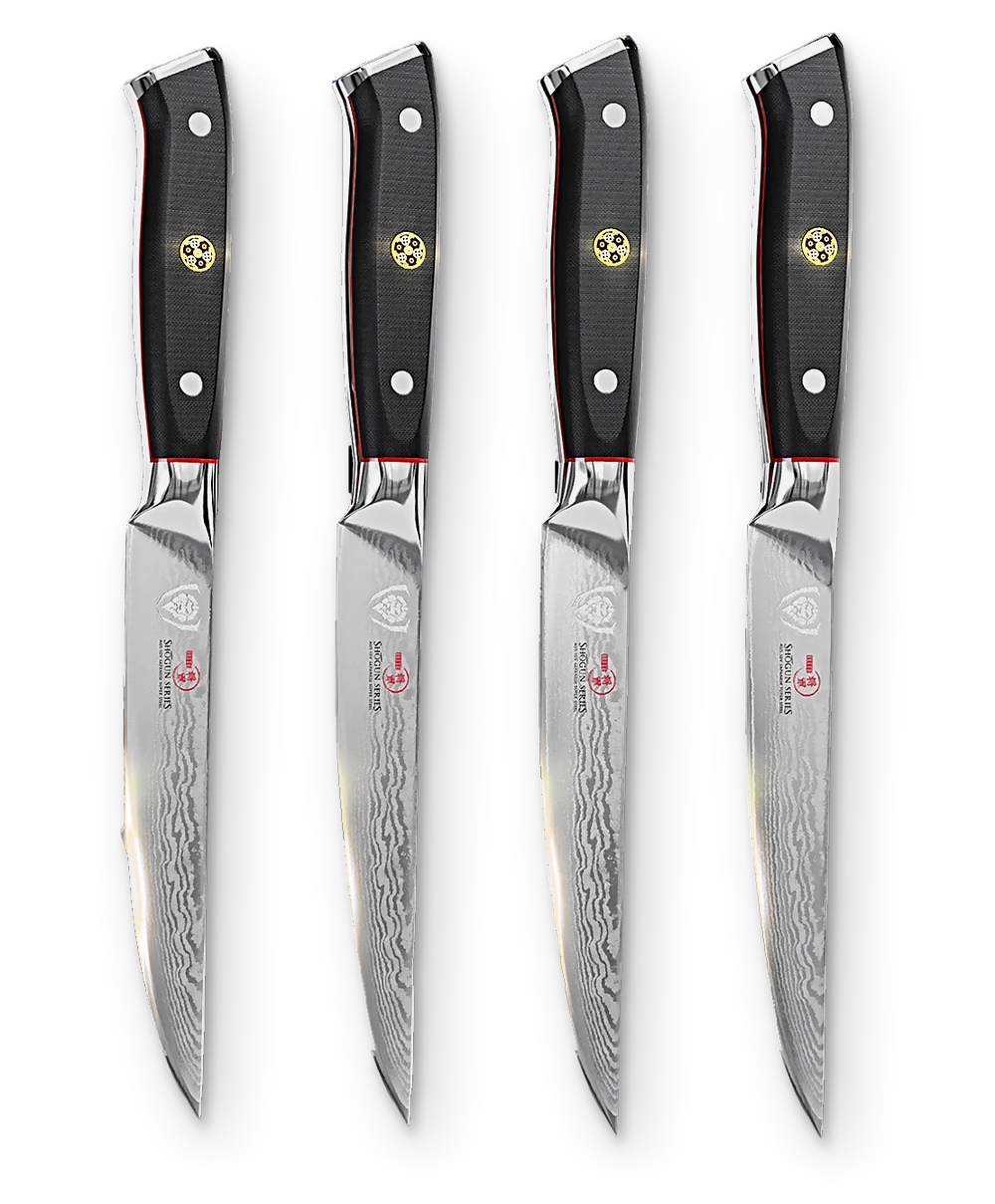 4 Piece Steak Knife Set | Shogun Series | ELITE | Dalstrong ©