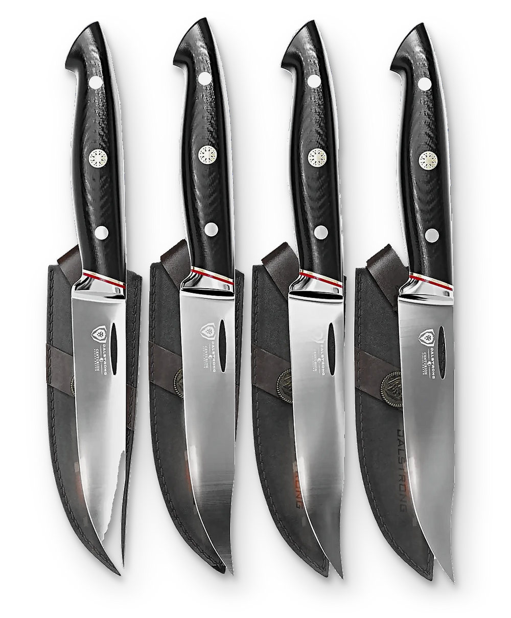 Steak Knife Set - 4 Piece | 5" Blade | Centurion Series | Dalstrong ©