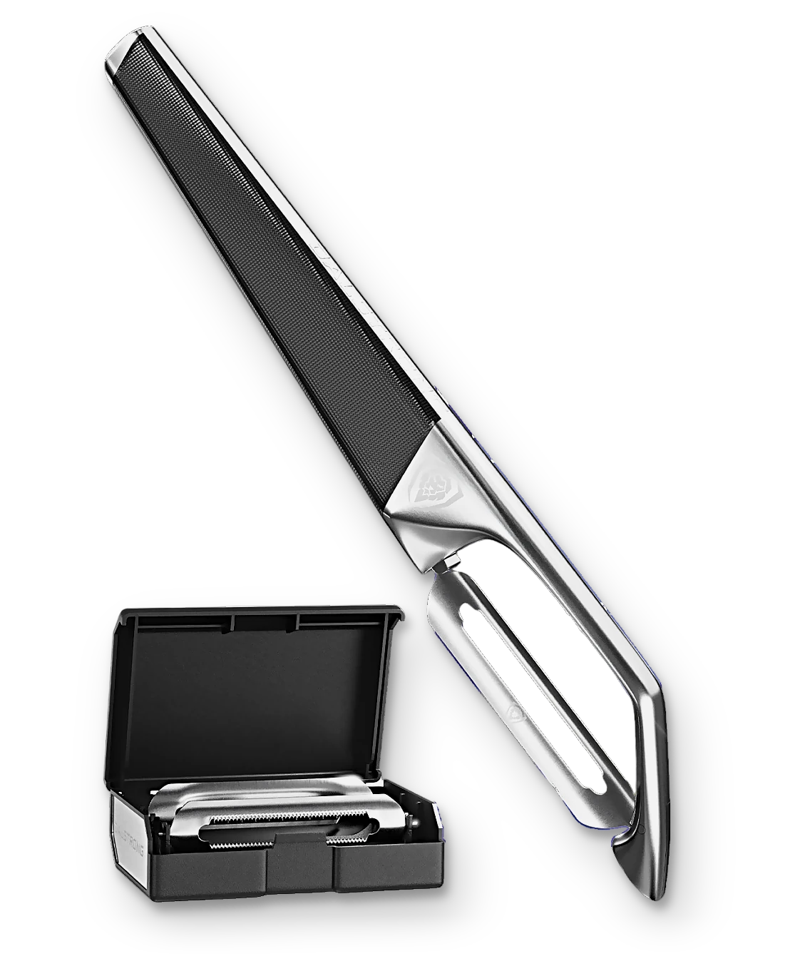 Dalstrong © _ Swivel Straight Peeler | 3 Blades Case | Dalstrong © _ 1