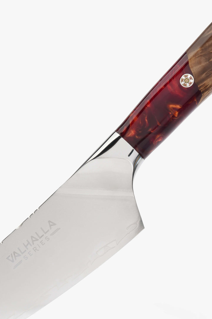 Chef's Knife 8" | Blood Raider Red Handle | Valhalla Series | Dalstrong ©