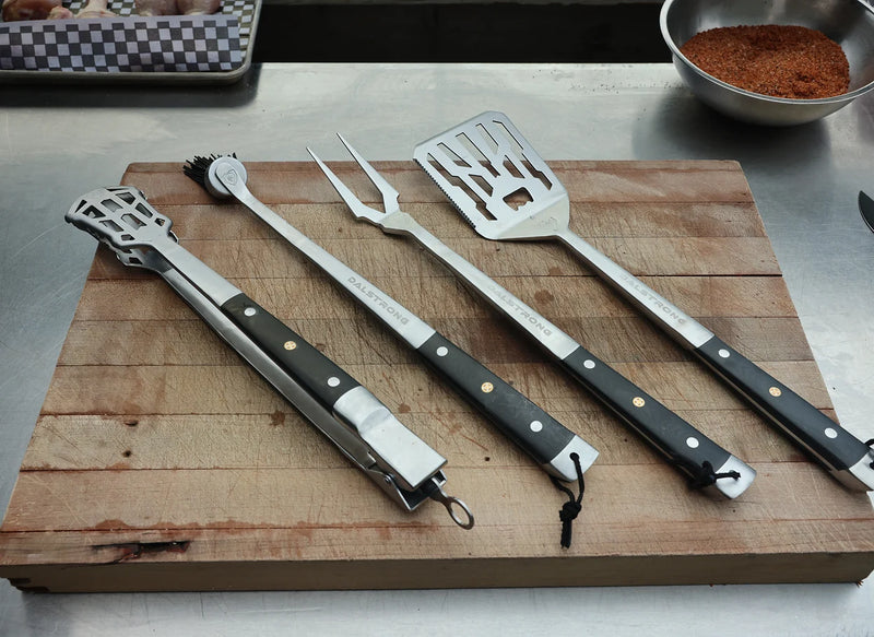 Dalstrong © _ Tongs, Spatula, Fork, Silicone Brush | 4 Piece Premium Grill Kit | Dalstrong © _ 0