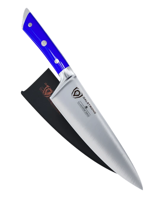 Gladiator Series _ Chef's Knife 8" | Blue Handle | Gladiator Series | NSF Certified | Dalstrong © _ 1