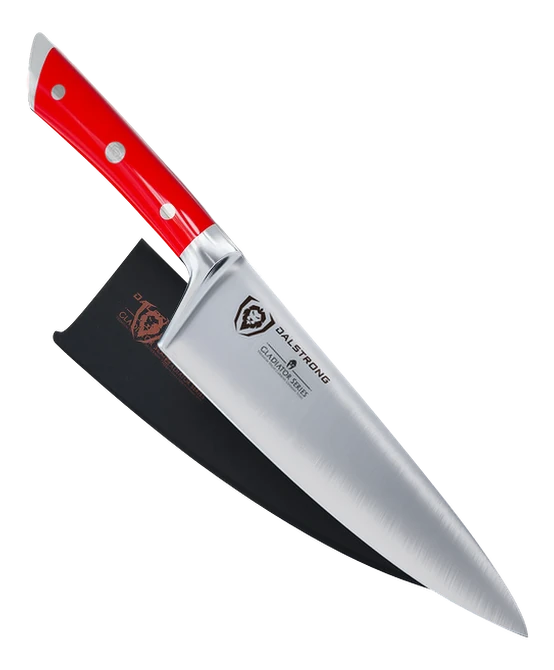Chef's Knife 8" | Crimson Red Handle | Gladiator Series | NSF Certified | Dalstrong ©