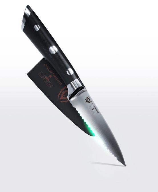 Serrated Paring Knife 3.75" | Gladiator Series | NSF Certified | Dalstrong ©
