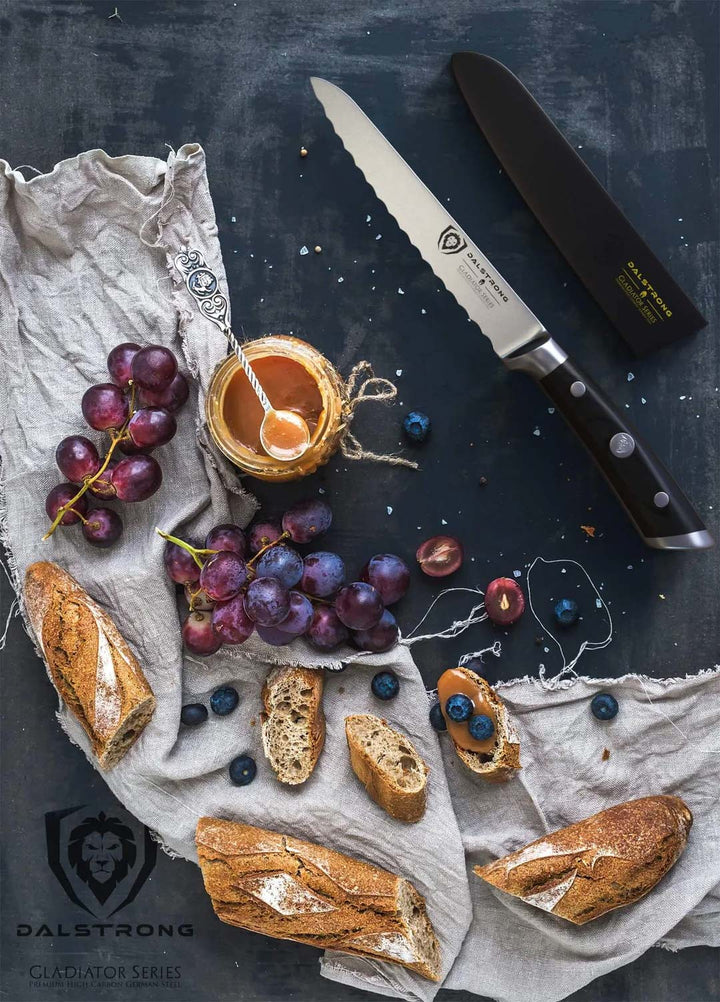 Serrated Utility Knife 5.5" | Gladiator Series | NSF Certified | Dalstrong © 8