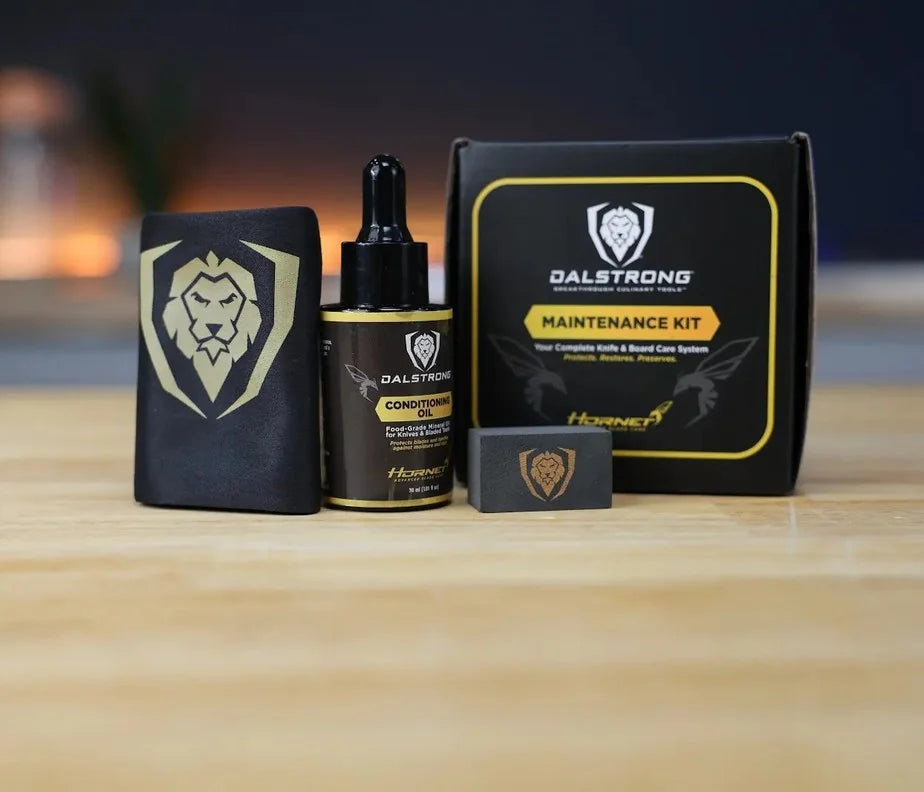 <h3>Ready to give.</h3><p>A gift-ready box for anyone who takes pride in their knives.</p><h3>The next step in ownership.</h3><p>You invested in great knives. Keep them performing and looking their best for years.</p>