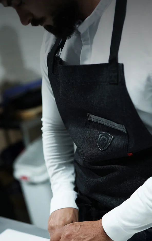 The Night Rider | Black Denim | Professional Chef's Kitchen Apron | Dalstrong ©