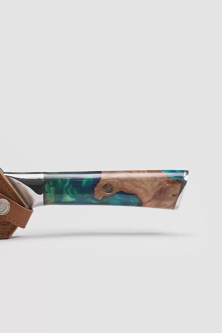 Pitmaster Knife 8" | Forked Tip & Bottle Opener | Valhalla Series | Dalstrong ©