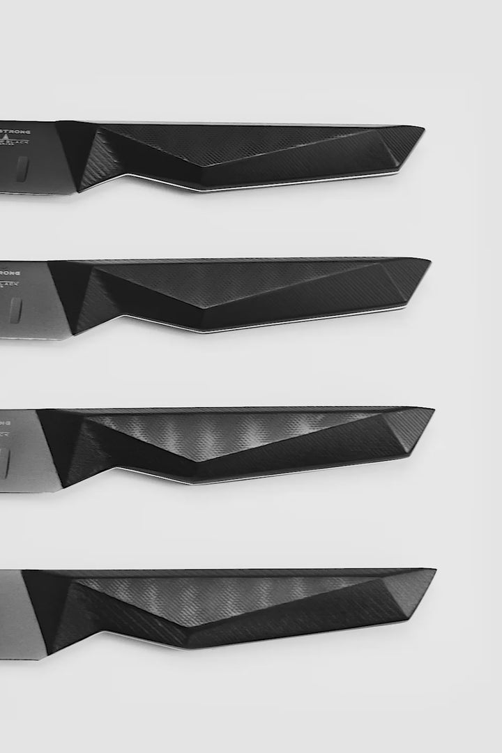 4-Piece Steak Knife Set | Shadow Black Series | NSF Certified | Dalstrong © 1