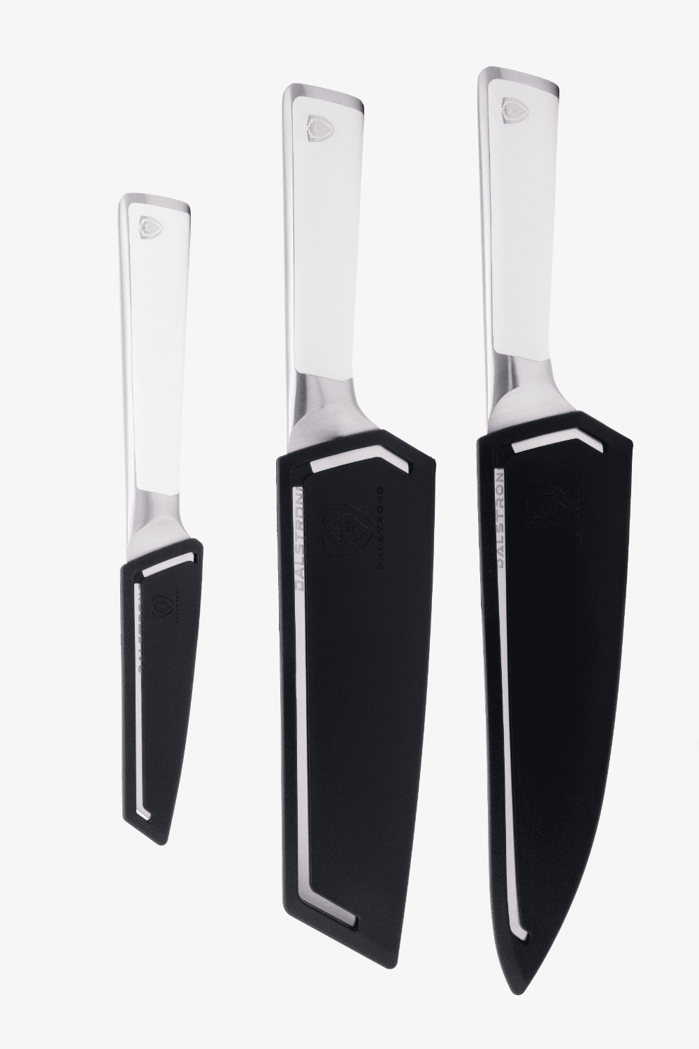 3-Piece Knife Set | White Handle | Vanquish Series | NSF Certified | Dalstrong ©