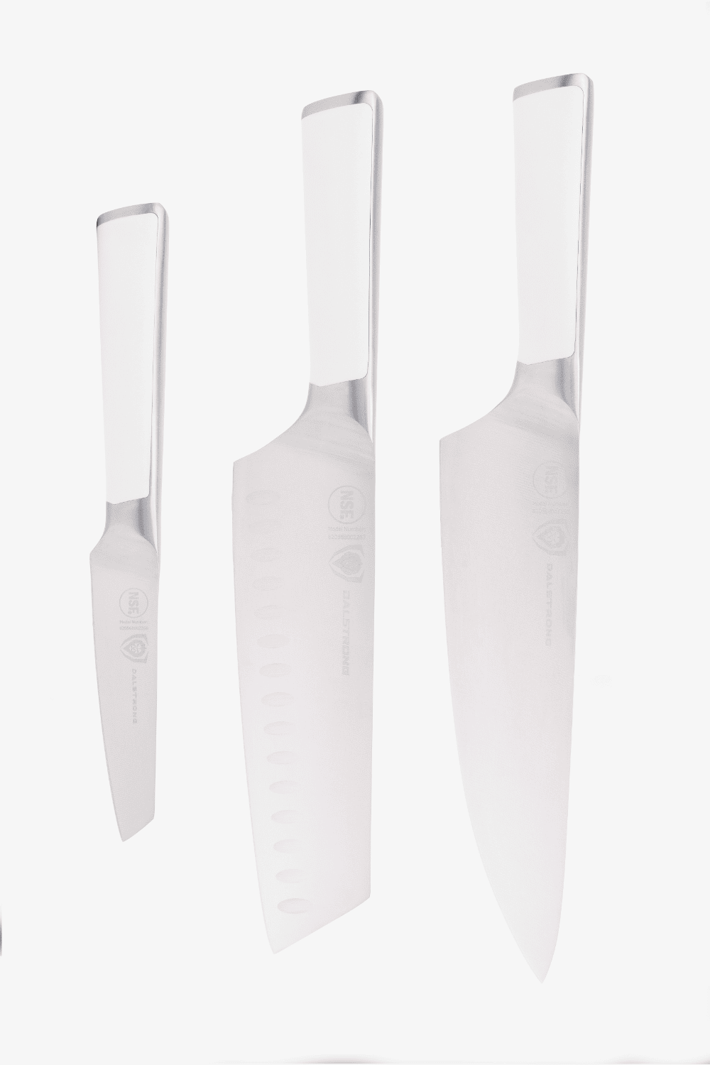 3-Piece Knife Set | White Handle | Vanquish Series | NSF Certified | Dalstrong ©